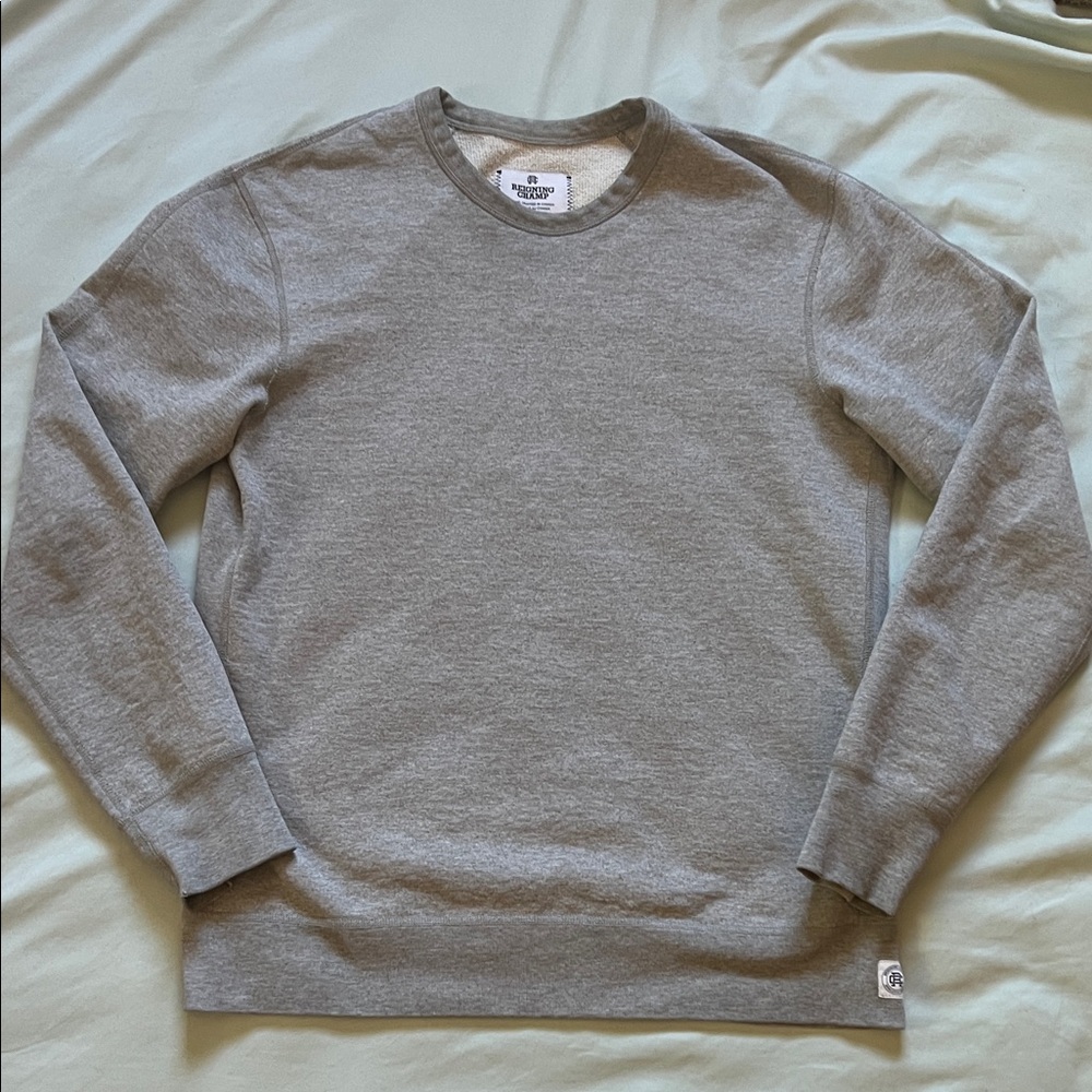Reigning Champ Classic Gray Crewneck Sweater